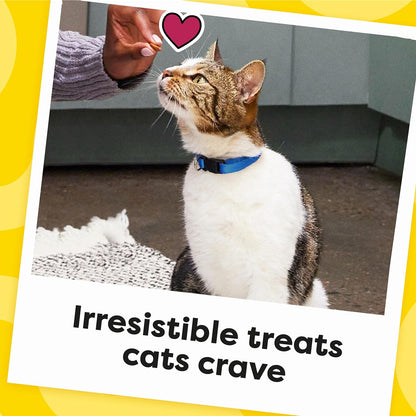 Cat Treats, Classic Crunchy and Soft Cat Treats, Seafood Medley Flavor, 30 Oz. Tub