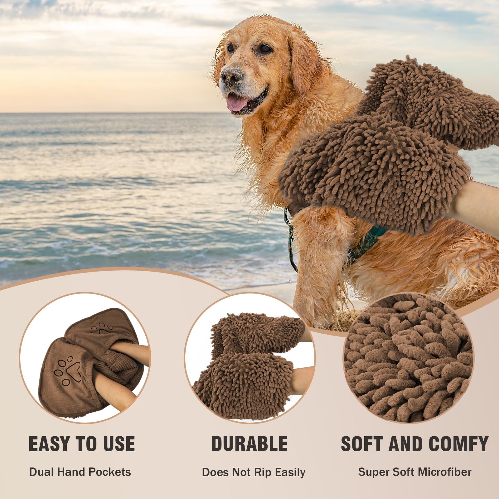 Microfiber Dog Towels for Drying Dogs, Super Absorbent, Soft and Quick Drying Pet Grooming Towel, 31Inch X 13Inch, Perfec