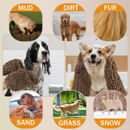 Microfiber Dog Towels for Drying Dogs, Super Absorbent, Soft and Quick Drying Pet Grooming Towel, 31Inch X 13Inch, Perfec