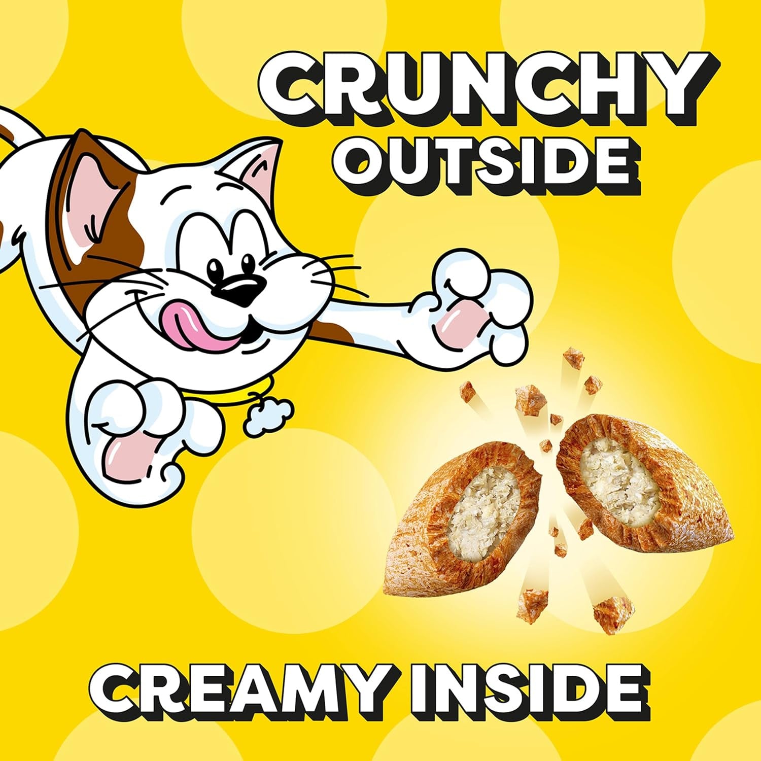 Cat Treats, Classic Crunchy and Soft Cat Treats, Seafood Medley Flavor, 30 Oz. Tub