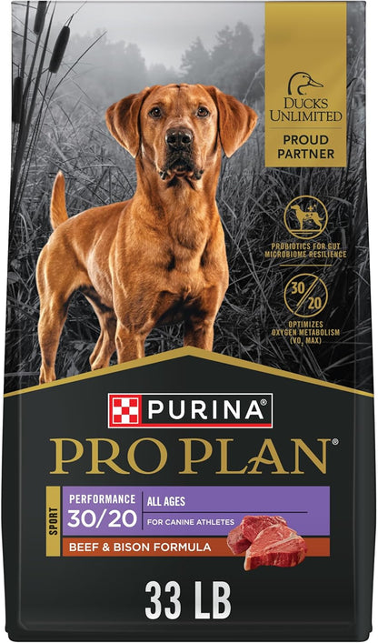 Sport Performance 30/20 Beef and Bison Formula Dry Dog Food - 33 Lb. Bag